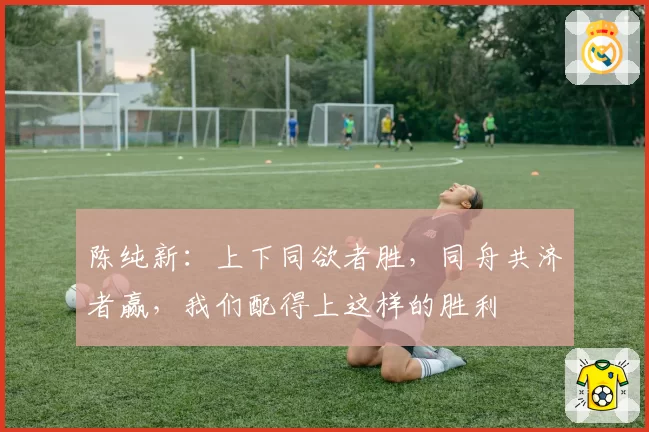 陈纯新:上下同欲者胜,同舟共济者赢,我们配得上这样的胜利